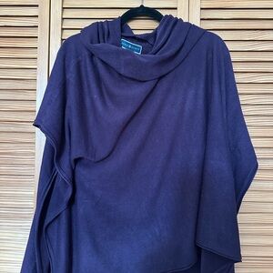 Karen Scott Rich Plum Poncho